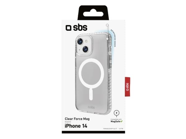 SBS TEMAGCOVIP1461T, Etui, Apple, iPhone 14, 15,5 cm (6.1"), Gjennomsiktig