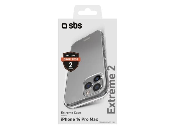 SBS TEUNBKEX2IP1467P, Suojus, Apple, iPhone 14 Pro Max, 17 cm (6.7"), Läpinäkyvä