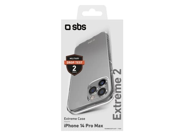 SBS TEUNBKEX2IP1467P, Suojus, Apple, iPhone 14 Pro Max, 17 cm (6.7"), Läpinäkyvä