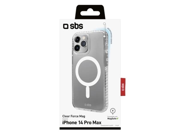 SBS TEMAGCOVIP1467PT, Suojus, Apple, iPhone 14 Pro Max, 17 cm (6.7"), Läpinäkyvä