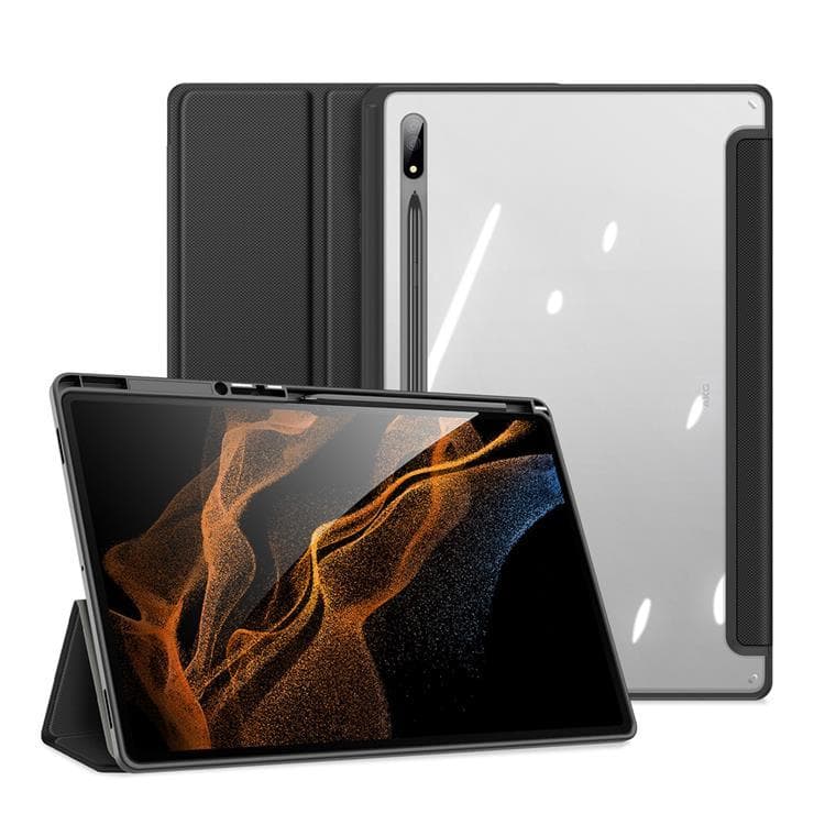 Dux Ducis Galaxy Tab S8 Ultra Skal Toby Armored Flip Smart - Svart