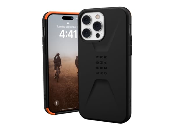 Urban Armor Gear Civilian, Suojus, Apple, iPhone 14 Pro Max, 17 cm (6.7"), Musta