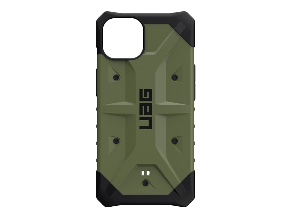UAG Rugged Pathfinder Case for iPhone 14 Olive - Baksidesskydd för mobiltelefon - robust - composite, termoplastisk polyuretan (TPU) - oliv - för App