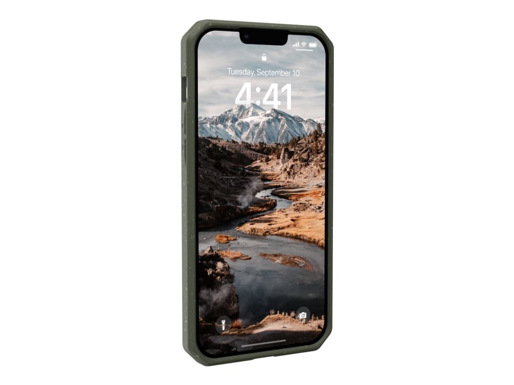 Urban Armor Gear Biodegradable Outback, Omslag, Apple, iPhone 14 Plus, 17 cm (6.7"), Oliv