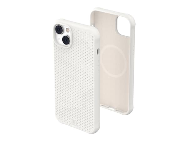 [U] Protective Case for iPhone 14 Pro [6.1-in] - Dot for MagSafe Marshmallow - Baksidedeksel for mobiltelefon - MagSafe-samsvar - væskesilikon - mars