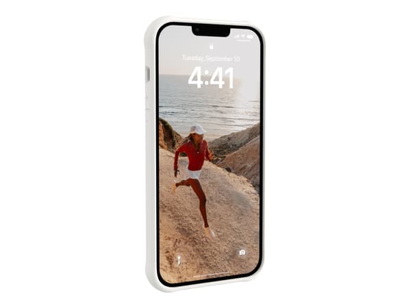 [U] Protective Case for iPhone 14 Pro [6.1-in] - Dot for MagSafe Marshmallow - Baksidedeksel for mobiltelefon - MagSafe-samsvar - væskesilikon - mars