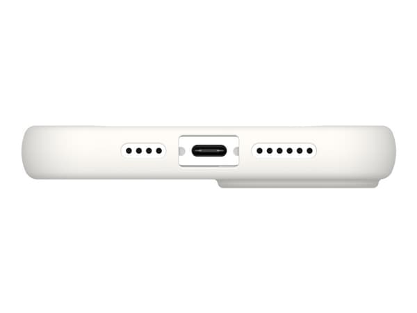 [U] Protective Case for iPhone 14 Pro [6.1-in] - Dot for MagSafe Marshmallow - Baksidedeksel for mobiltelefon - MagSafe-samsvar - væskesilikon - mars