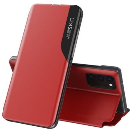 Samsung Galaxy A72 - Flip Fodral Röd (time-view)