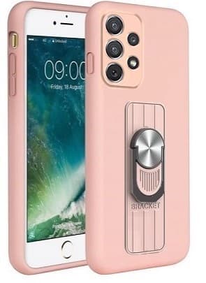 Samsung Galaxy A33 5G Skal Silikon Rosa Med Ring