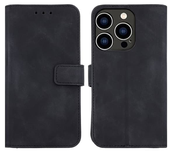 Plånboksfodral iPhone 14 Pro Velvet Svart