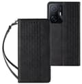 Miniatyrbild 1 av 2: Samsung Galaxy A13 5G Fodral Svart Lyx med Handledsrem