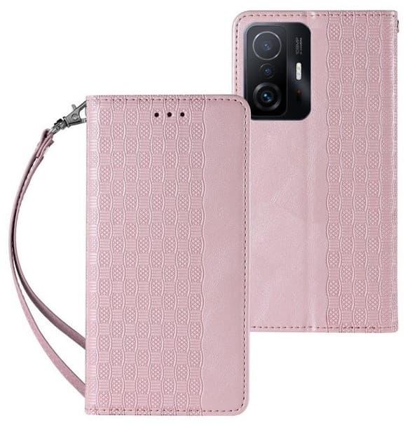 Samsung Galaxy A13 5G Fodral Ljusrosa Lyx med Handledsrem