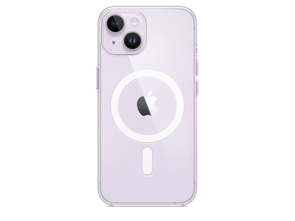 Apple - Baksidesskydd för mobiltelefon - med MagSafe - polykarbonat - klar - för iPhone 14