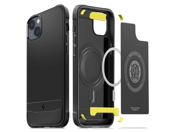 Spigen ACS05036, Omslag, Apple, iPhone 14, 15,5 cm (6.1"), Svart