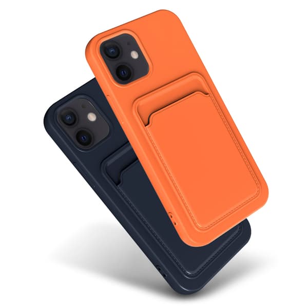 iPhone 11 - Praktiskt Stilrent FLOVEME Skal med Korthållare LILA