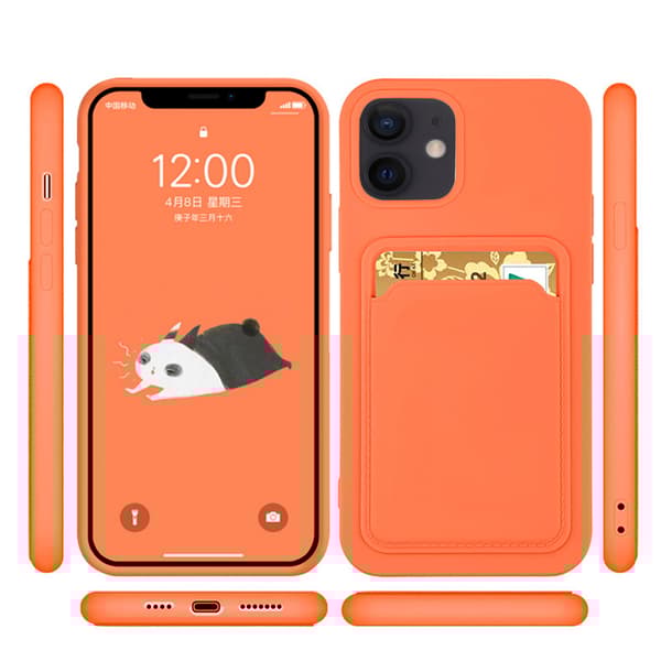 iPhone 11 - Praktiskt Stilrent FLOVEME Skal med Korthållare LILA