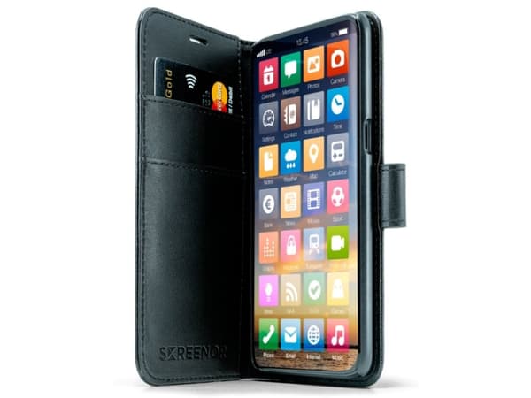 Screenor Smart - Lommebok for mobiltelefon - økolær - for Apple iPhone 14 Pro