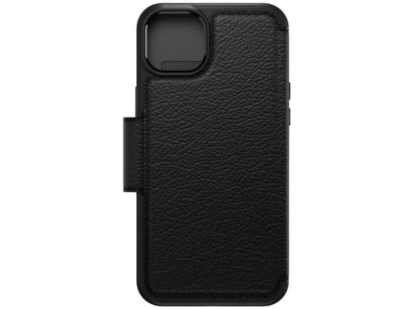OtterBox Strada Series - Lommebok for mobiltelefon - MagSafe-samsvar - lær, polykarbonat, metallås - skygge - for Apple iPhone 14 Plus
