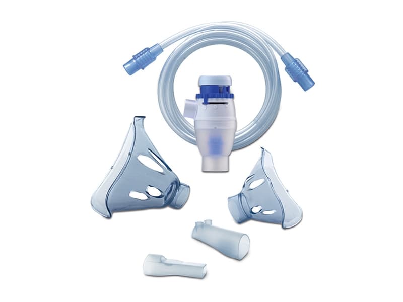 Omron NEB6001, tillbehörssats för nebulisator, blått, vitt, Omron A3 Complete