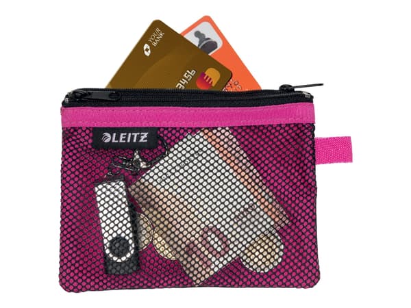 Leitz WOW Travel Small - Påse for personal belongings / ID / credit cards / cable / cash / earphones - nylon - svart