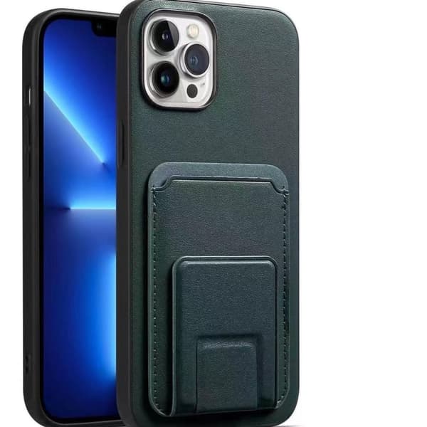 ‘iPhone 14´ skal med ställfunktion och fack för kort
