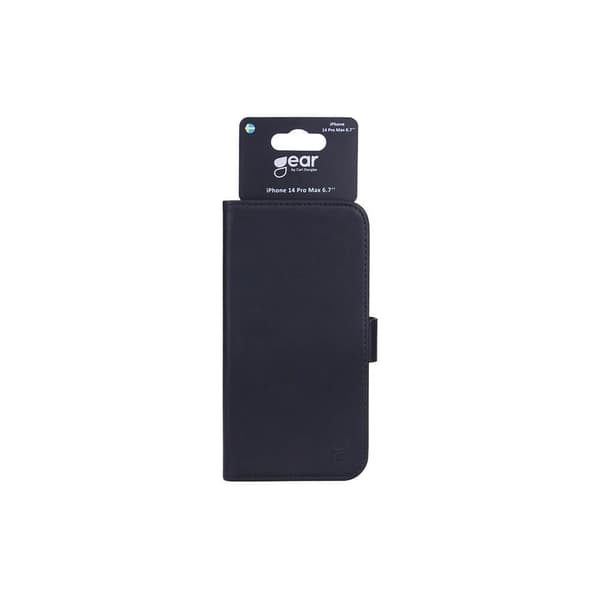 GEAR Plånboksväska Svart till iPhone 14 Pro Max