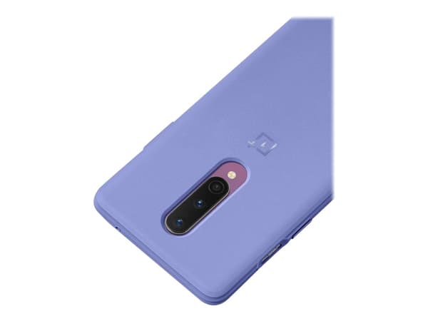 OnePlus Sandstone Bumper Case - Baksidesskydd för mobiltelefon - polykarbonat, termoplastisk polyuretan (TPU) - rökig lila - för OnePlus 8