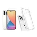 Miniatyrbild 3 av 11: iPhone 14 Pro Max 1 Set Stötdämpande Silikonskal med Skärmskydd