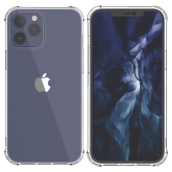 iPhone 13 Pro - 1 Set Stötdämpande Silikonskal med Skärmskydd