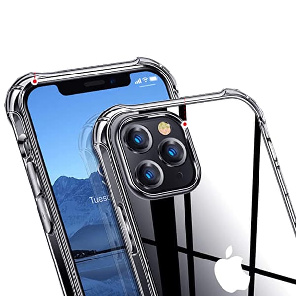 iPhone 13 Pro - 1 Set Stötdämpande Silikonskal med Skärmskydd