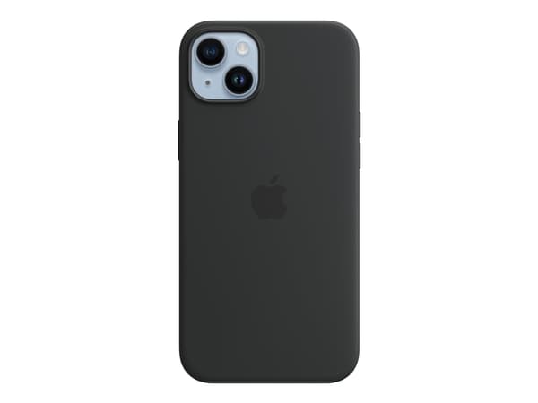 Apple - Baksidesskydd för mobiltelefon - MagSafe-kompatibilitet - silikon - midnatt - för iPhone 14 Plus