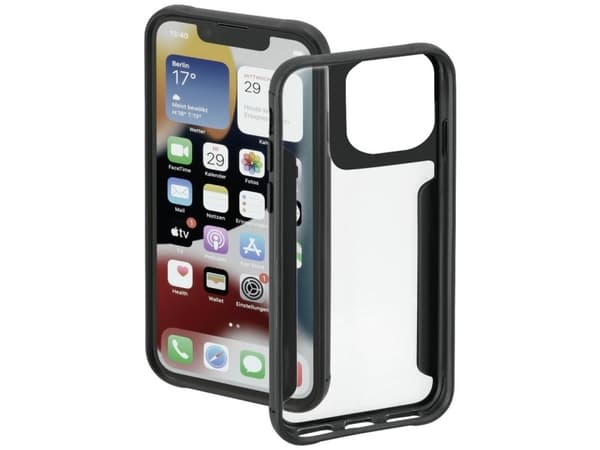 Hama 00215524, Etui, Apple, iPhone 14 Pro, 15,5 cm (6.1"), Sort, Gjennomsiktig