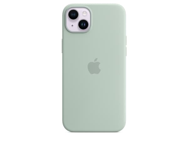 Apple - Baksidesskydd för mobiltelefon - MagSafe-kompatibilitet - silikon - succulent - för iPhone 14 Plus