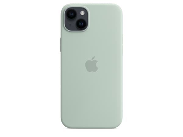Apple - Baksidesskydd för mobiltelefon - MagSafe-kompatibilitet - silikon - succulent - för iPhone 14 Plus