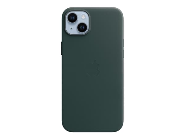 Apple - Baksidedeksel for mobiltelefon - MagSafe-samsvar - lær - skoggrønn - for iPhone 14 Plus