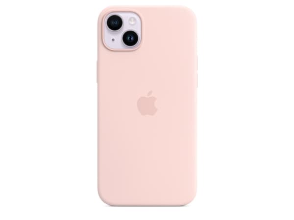Apple - Baksidedeksel for mobiltelefon - MagSafe-samsvar - silikon - krittrosa - for iPhone 14 Plus