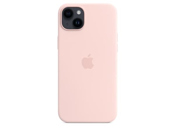 Apple - Baksidedeksel for mobiltelefon - MagSafe-samsvar - silikon - krittrosa - for iPhone 14 Plus