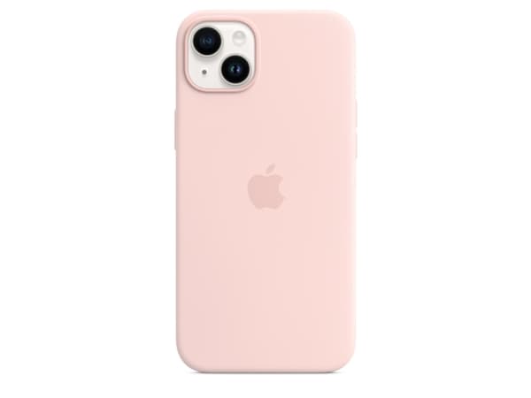 Apple - Baksidedeksel for mobiltelefon - MagSafe-samsvar - silikon - krittrosa - for iPhone 14 Plus