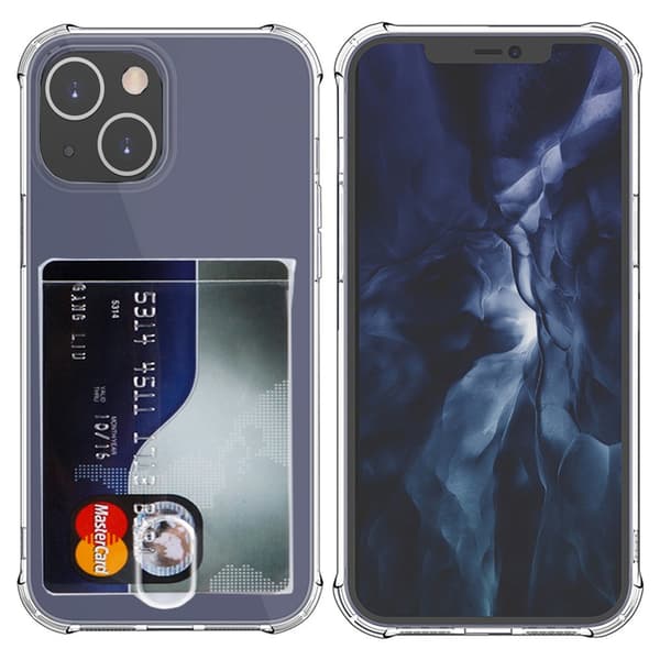 iPhone 14 Plus - 1 Set Skal med Korthållare och Skärmskydd