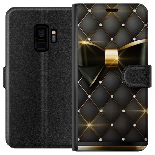 Samsung Galaxy S9 Lommeboketui Gullrosett