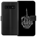 Miniatyrbillede 1 af 3: Samsung Galaxy S10 Tegnebogsetui Fuck dig Bling