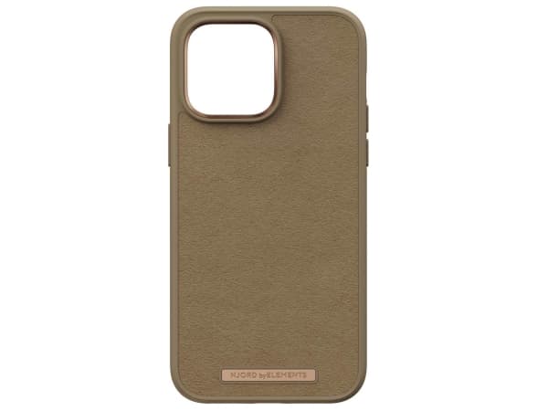 Njord byELEMENTS Suede Comfort+, Etui, Apple, iPhone 14 Pro Max, 17 cm (6.7"), Sand