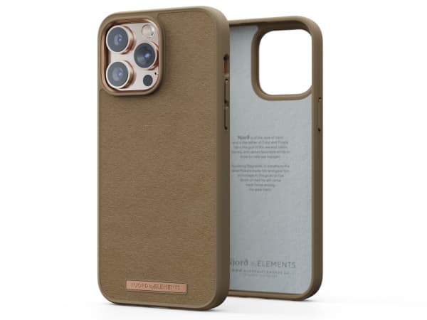 Njord byELEMENTS Suede Comfort+, Etui, Apple, iPhone 14 Pro Max, 17 cm (6.7"), Sand