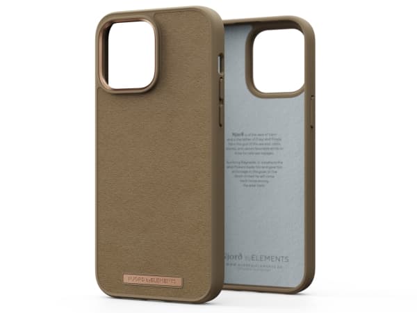 Njord byELEMENTS Suede Comfort+, Etui, Apple, iPhone 14 Pro Max, 17 cm (6.7"), Sand