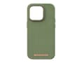 Miniatyrbilde 4 av 5: Njorð byELEMENTS Suede Comfort+ - Baksidedeksel for mobiltelefon - MagSafe-samsvar - semsket, 100 % resirkulert plast - oliven - for Apple iPhone 14