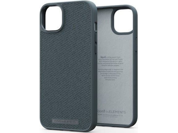 Njorð byELEMENTS - Baksidedeksel for mobiltelefon - tonal - MagSafe-samsvar - stoff - mørk grå - for Apple iPhone 14 Pro Max