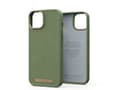 Miniatyrbilde 2 av 5: Njorð byELEMENTS - Baksidedeksel for mobiltelefon - MagSafe-samsvar - plastikk, Comfort+ suede - oliven - for Apple iPhone 14