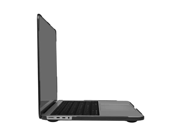 Artwizz IcedClip - Skallveske for bærbar - all-round protection - 14" - gjennomskinnelig, svart ramme - for MacBook Pro 14.2" (Late 2021)