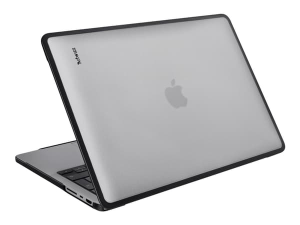 Artwizz IcedClip - Skallveske for bærbar - all-round protection - 14" - gjennomskinnelig, svart ramme - for MacBook Pro 14.2" (Late 2021)