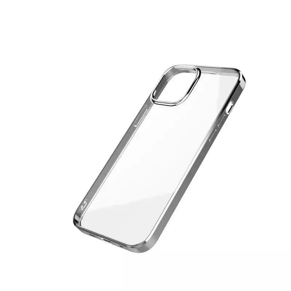 iPhone 13 Pro case transparent with electroplating around the camera